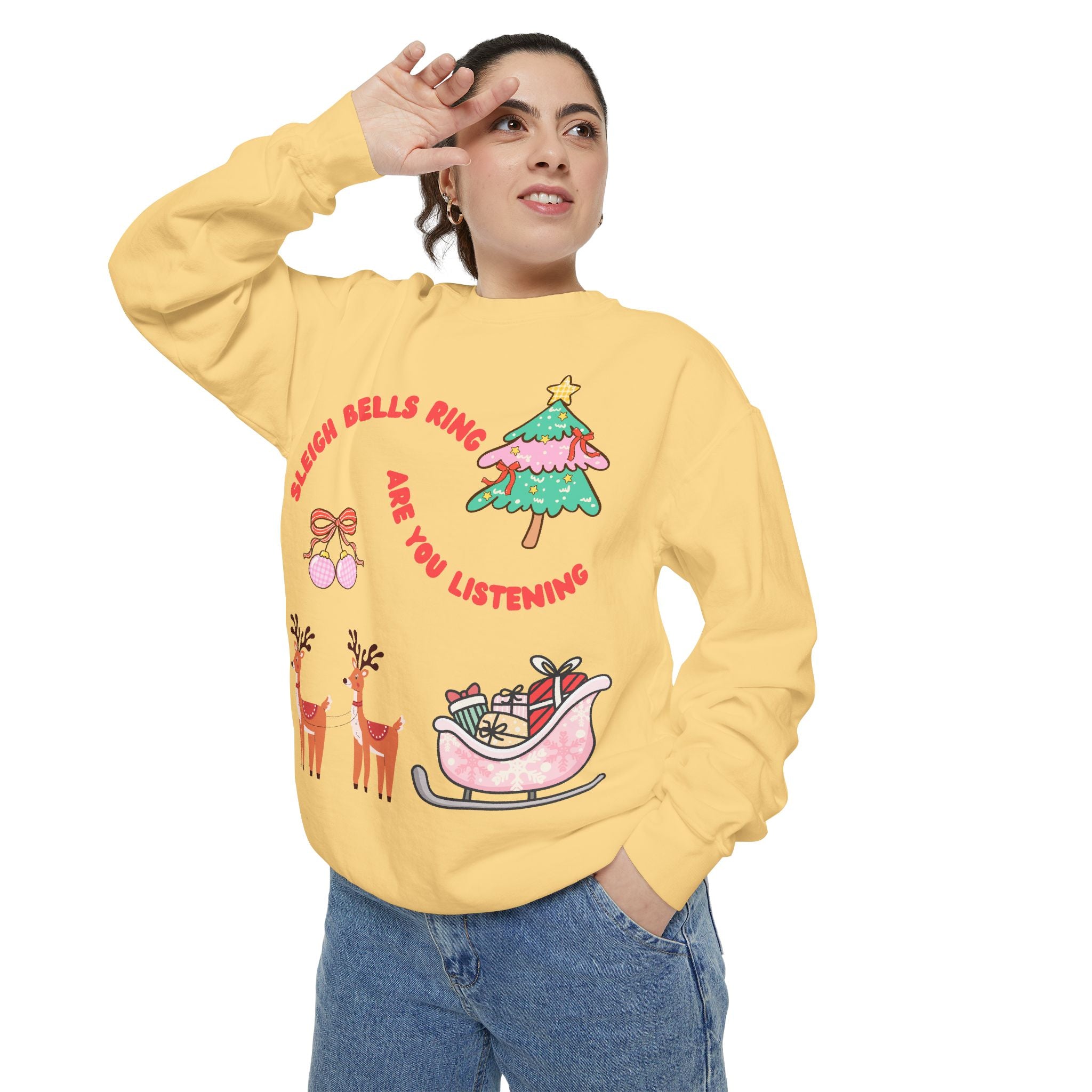 Sleigh Bells Ring Are You Listening Holiday Sweatshirt