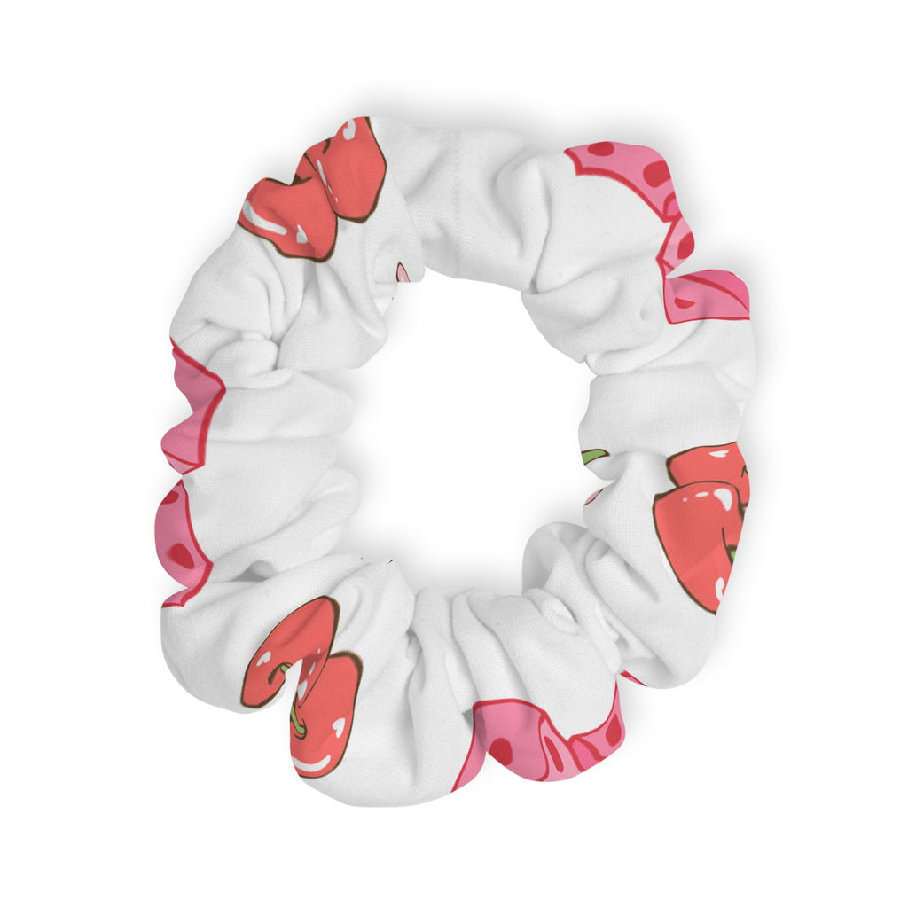 Cherry and Dice Pattern Scrunchie | Girly Hair Accessory