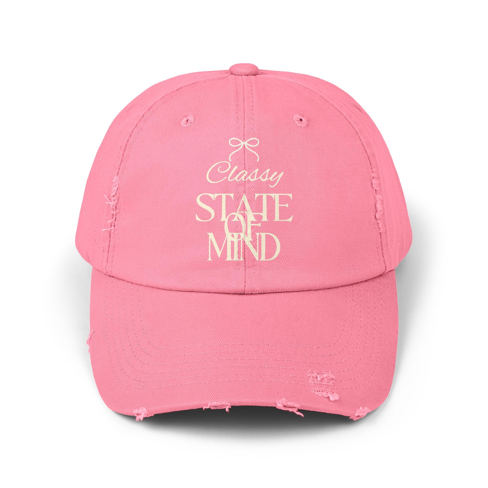 Classy State of Mind Distressed Cap — Vintage-State Baseball Cap