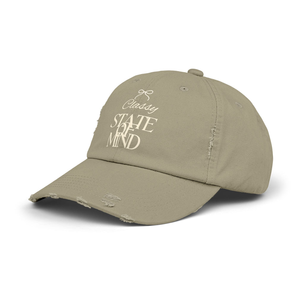 Classy State of Mind Distressed Cap — Vintage-State Baseball Cap