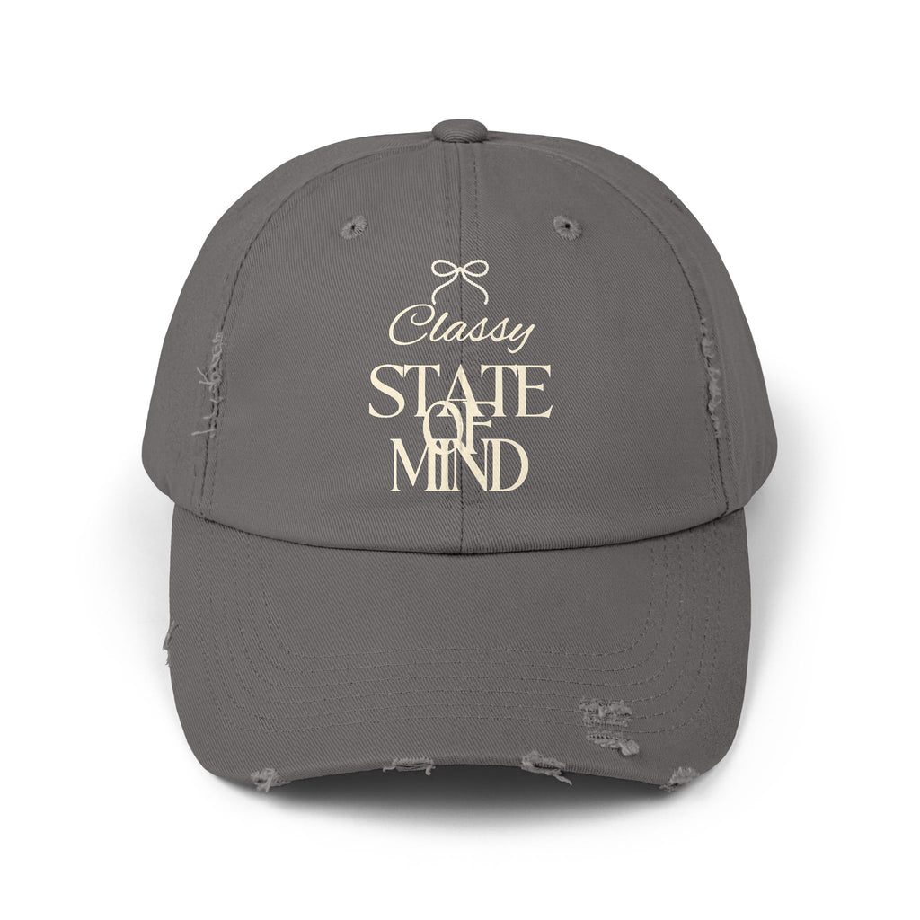 Classy State of Mind Distressed Cap — Vintage-State Baseball Cap