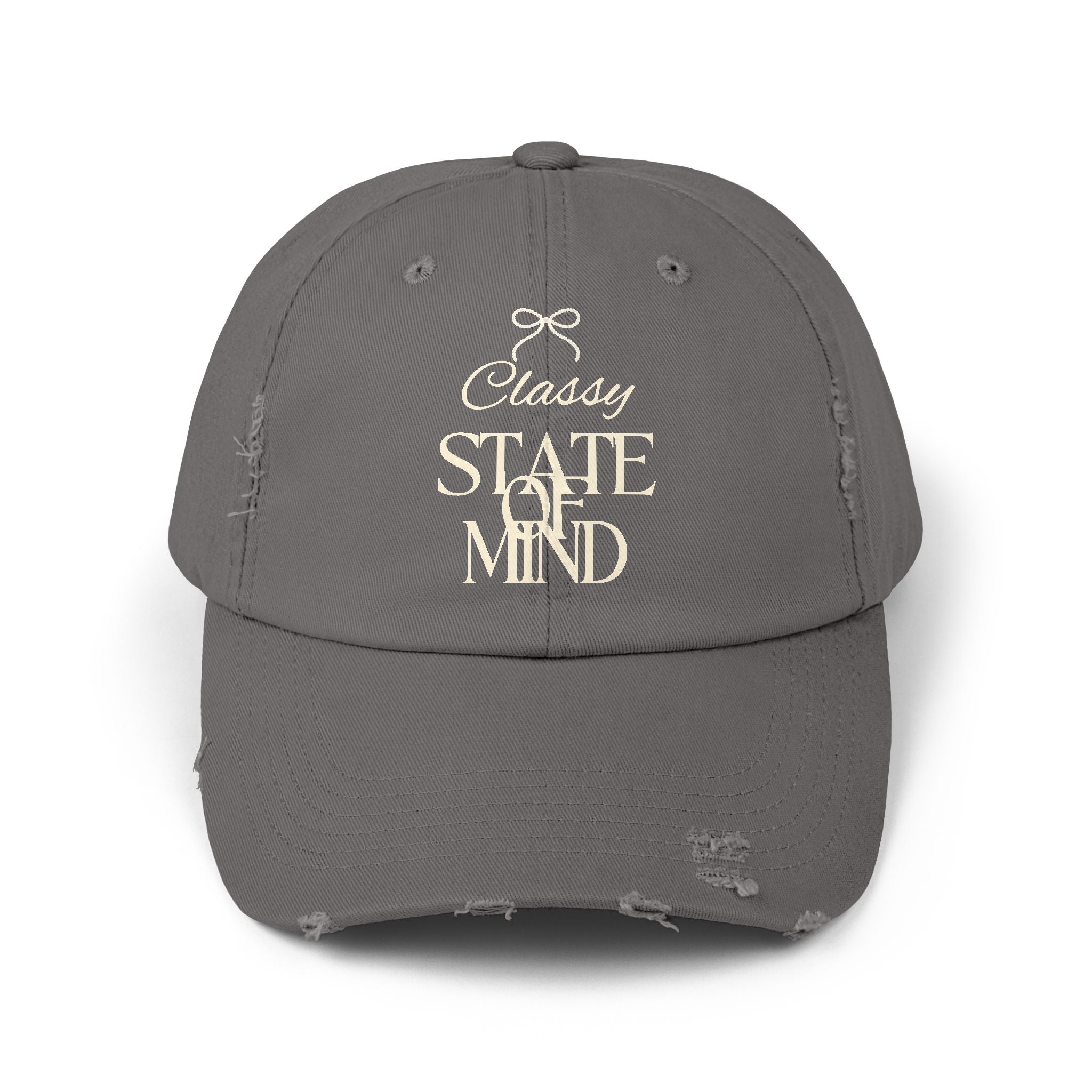 Classy State of Mind Distressed Cap — Vintage-State Baseball Cap