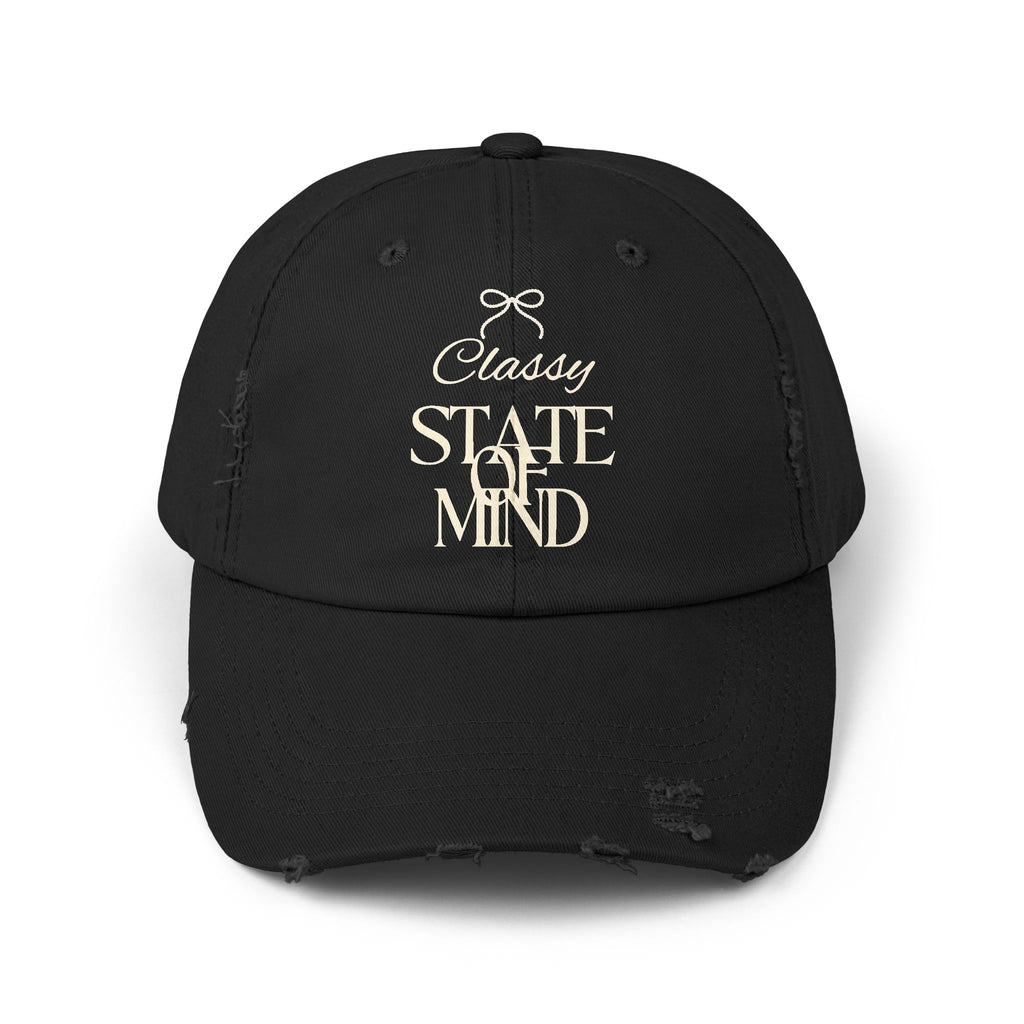 Classy State of Mind Distressed Cap — Vintage-State Baseball Cap