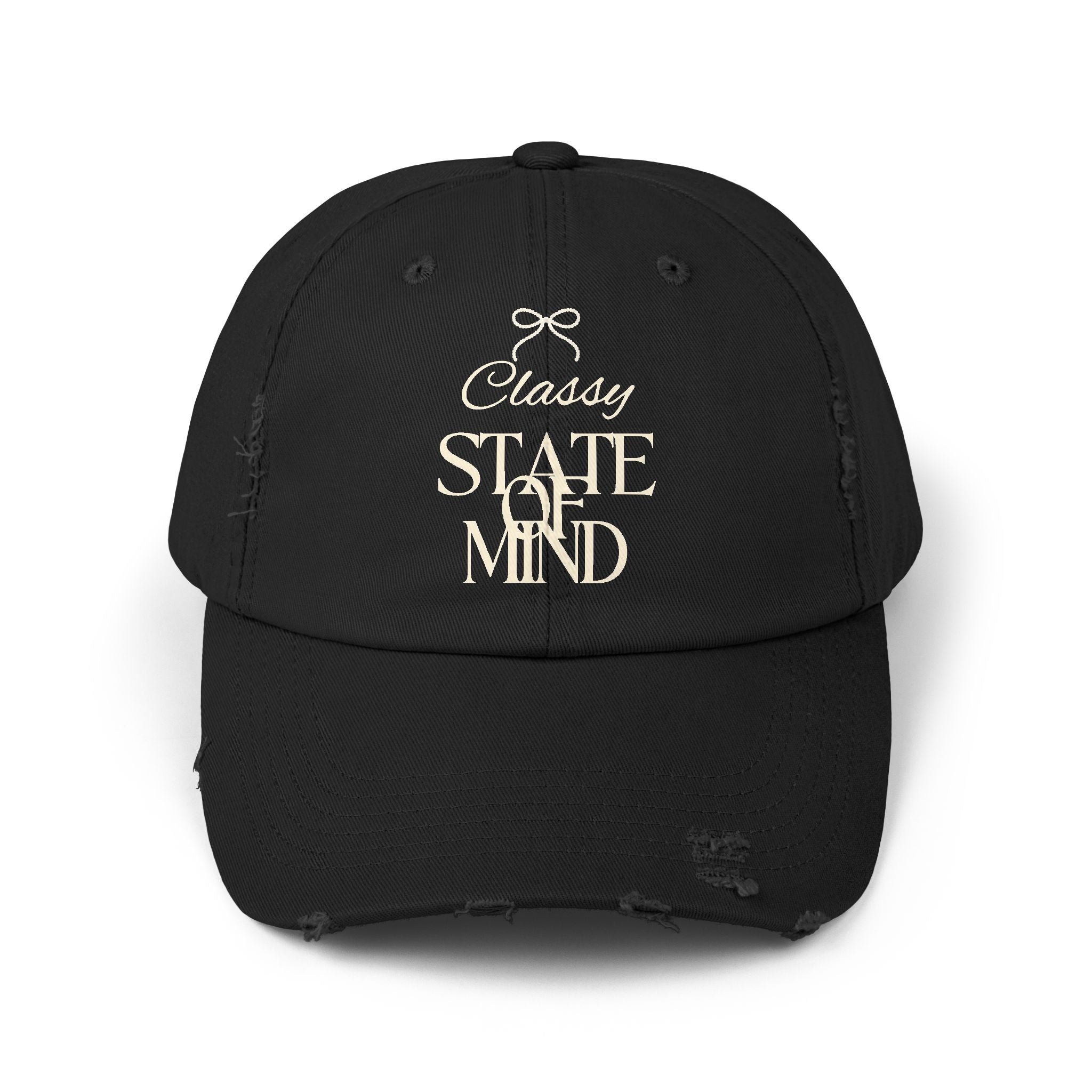 Classy State of Mind Distressed Cap — Vintage-State Baseball Cap