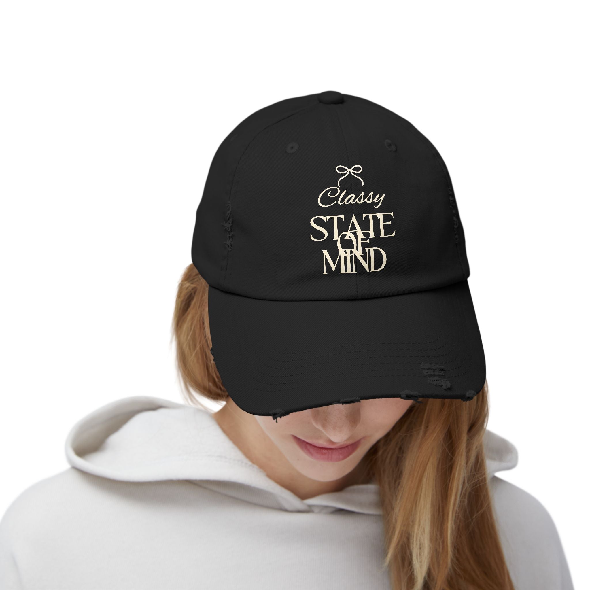 Classy State of Mind Distressed Cap — Vintage-State Baseball Cap