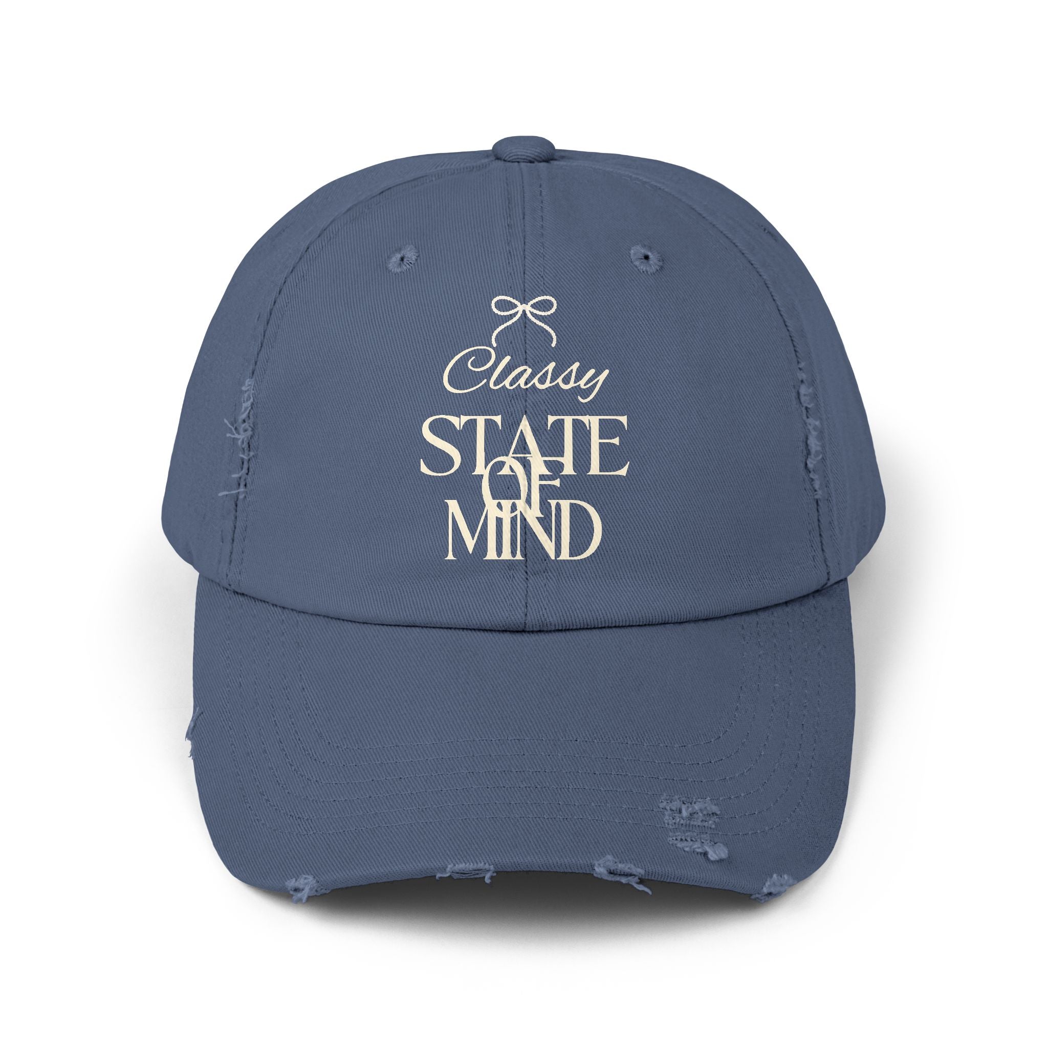 Classy State of Mind Distressed Cap — Vintage-State Baseball Cap