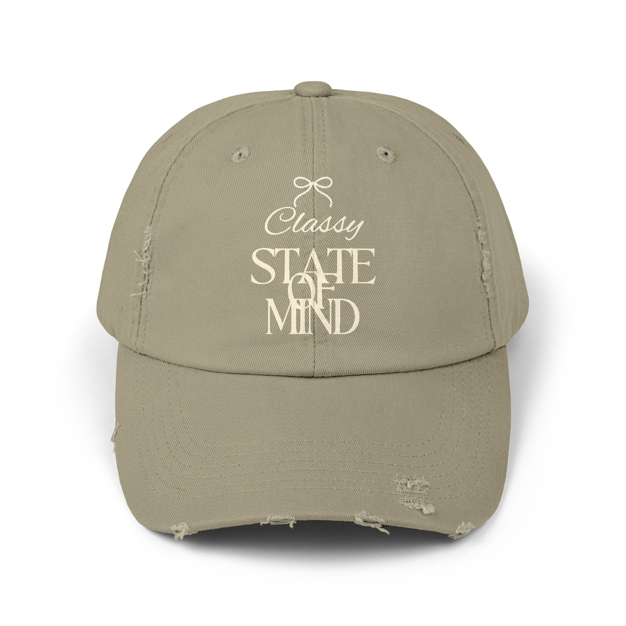 Classy State of Mind Distressed Cap — Vintage-State Baseball Cap